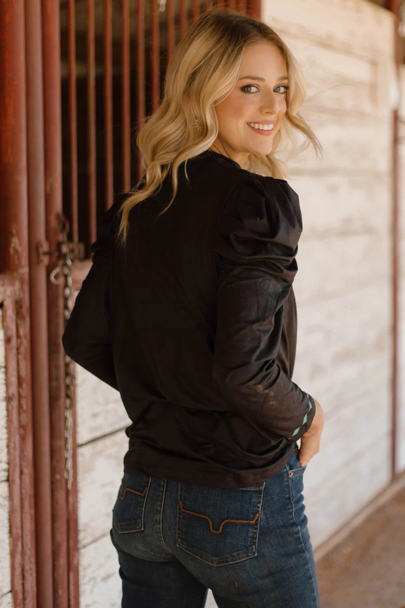 Sterling Kreek Midnight Buckstitch Top