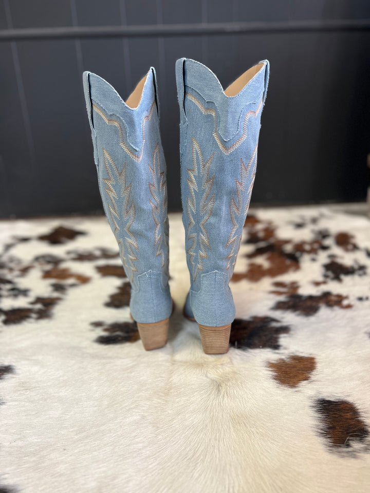 Miim Indigo Denim Boots
