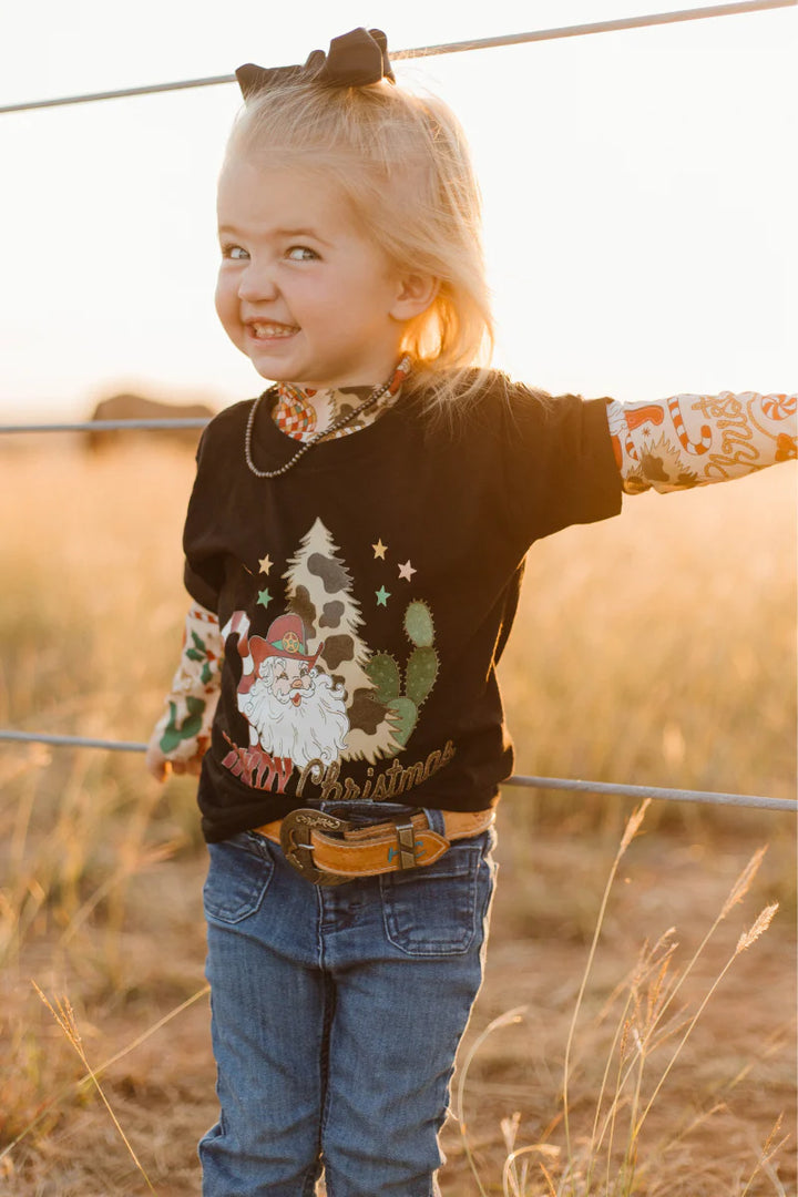 KIDS Sterling Kreek Howdy Santa Tee