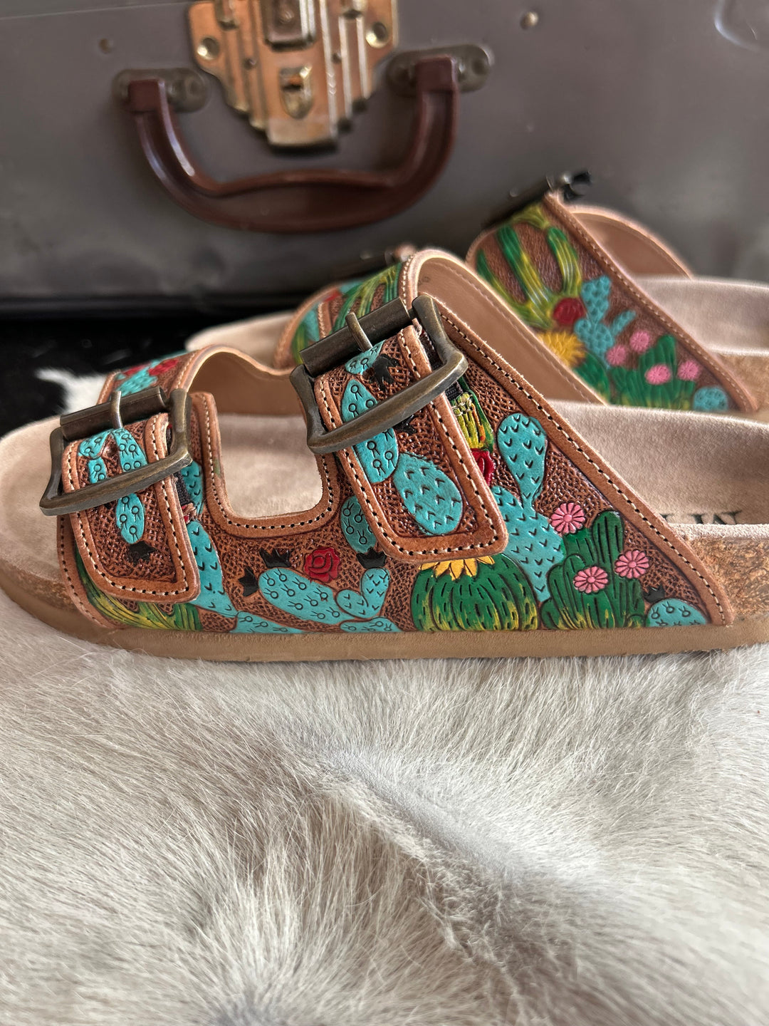 Myra Falling Feather Sandals*