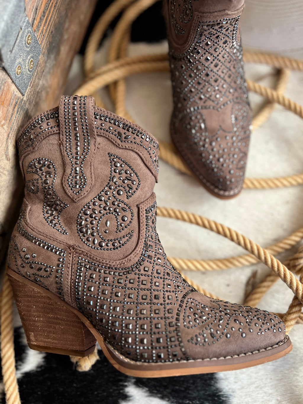 On My Own Brown Booties | gussieduponline