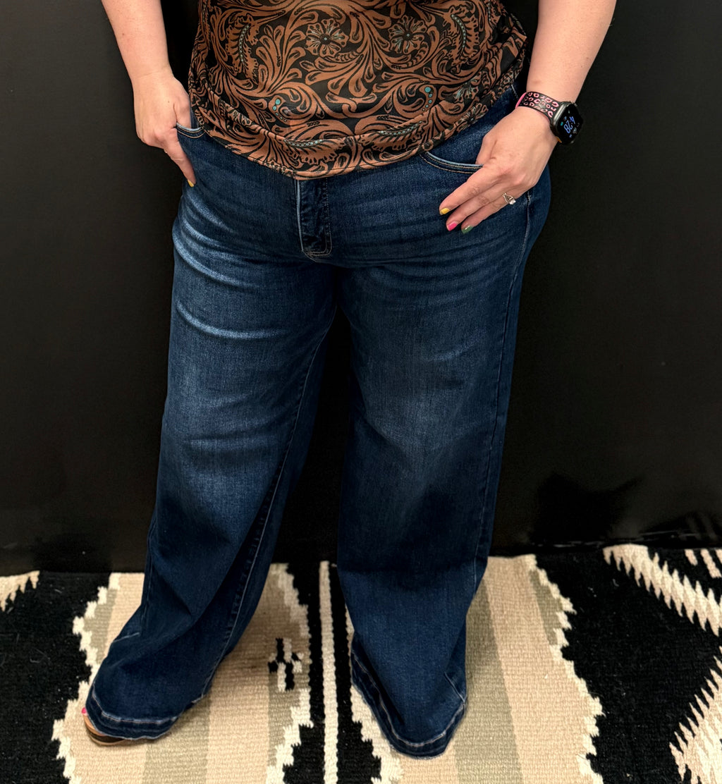 PLUS TC High Rise DW Wide Leg Jeans