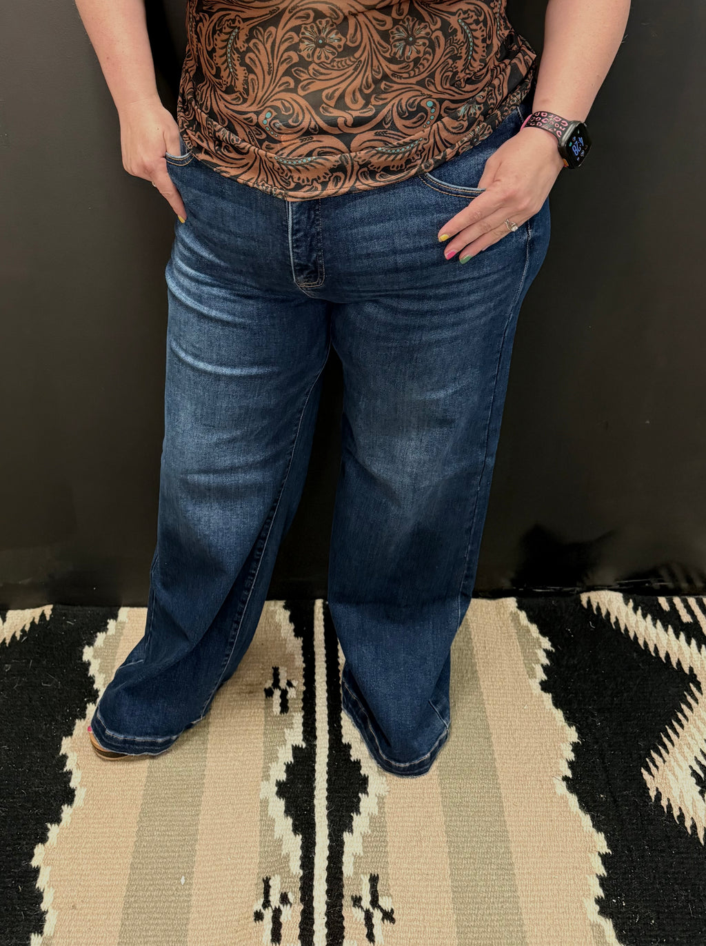 PLUS TC High Rise DW Wide Leg Jeans