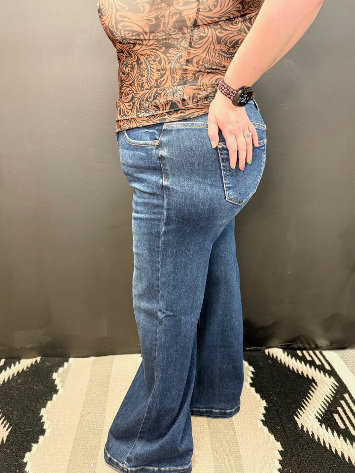 PLUS TC High Rise DW Wide Leg Jeans