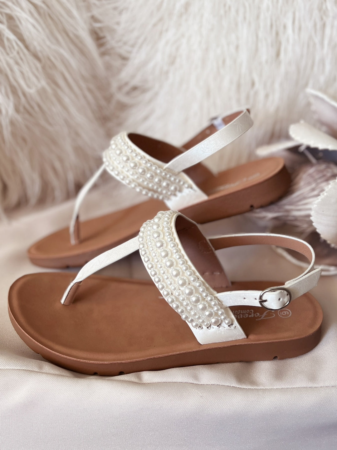 Rare Pearl Comfort Sandals*