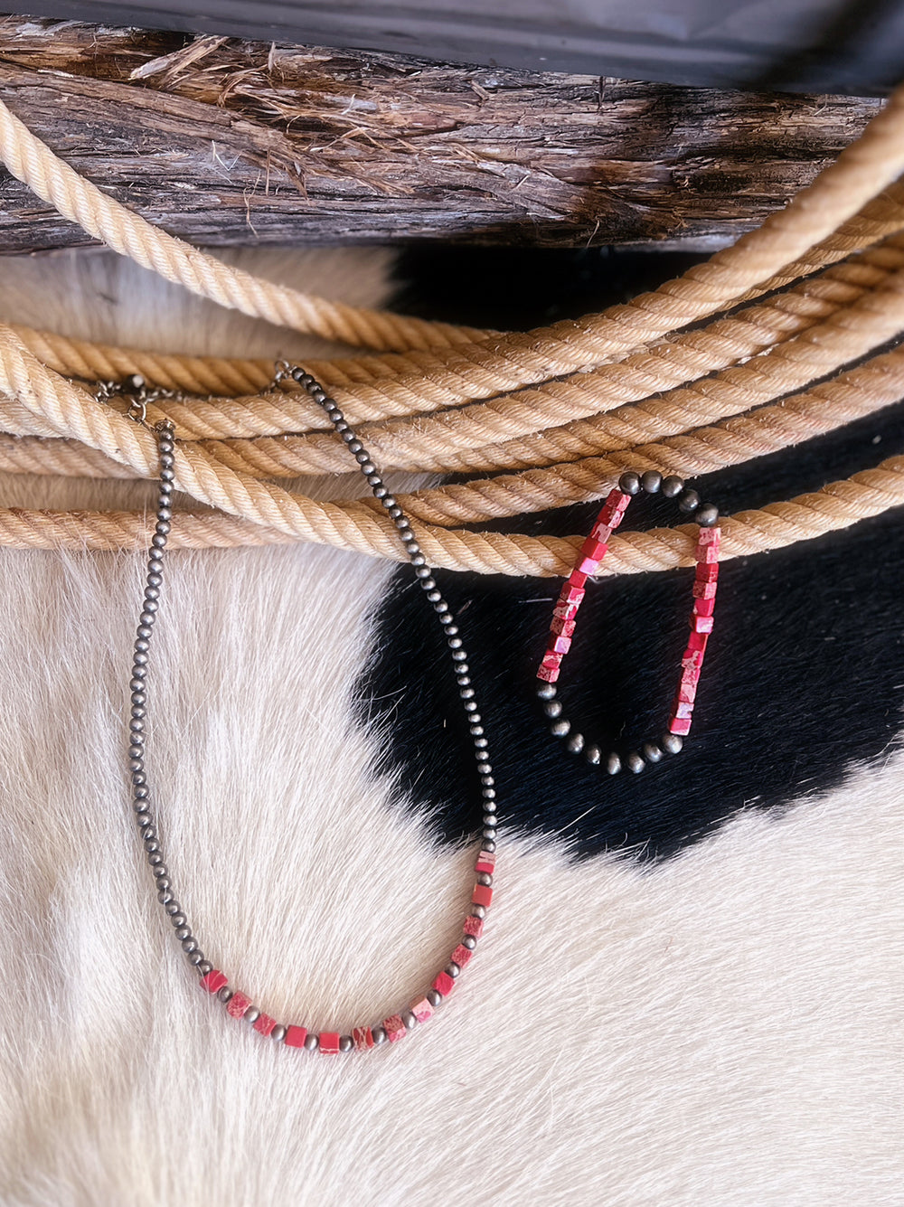 Red Navajo Pearl Gemstone Bracelet | gussieduponline