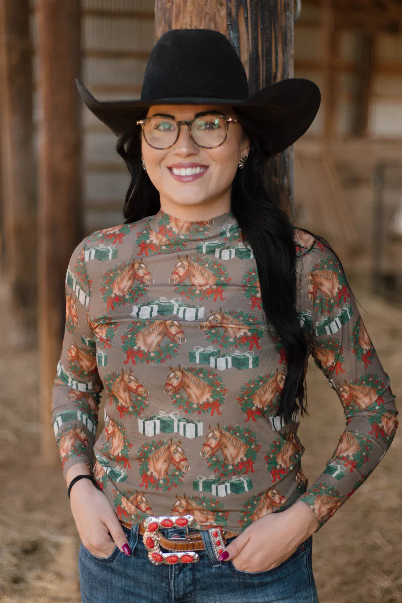 Sterling Kreek Ribbons On The Range Mesh Top