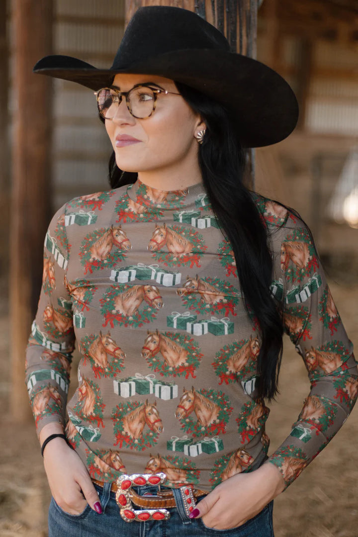 Sterling Kreek Ribbons On The Range Mesh Top*