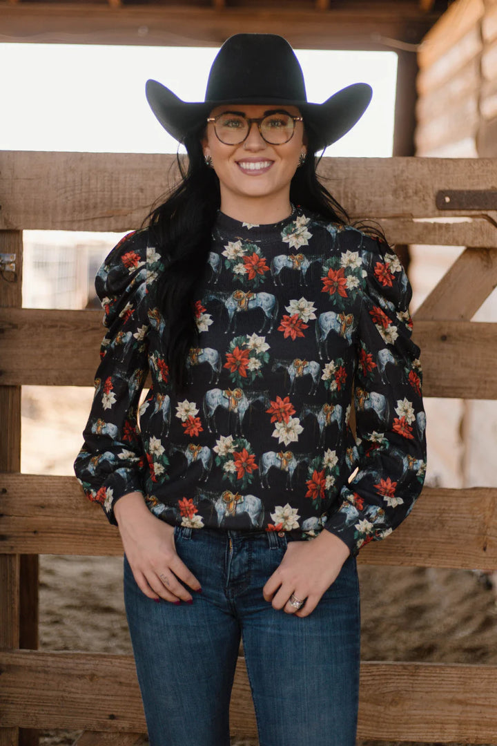 Sterling Kreek Roan In Bloom Top