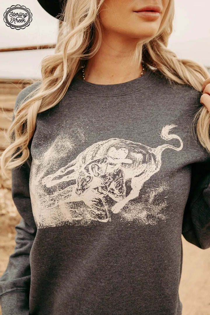 Steer Wrestler Sweatshirt | gussieduponline