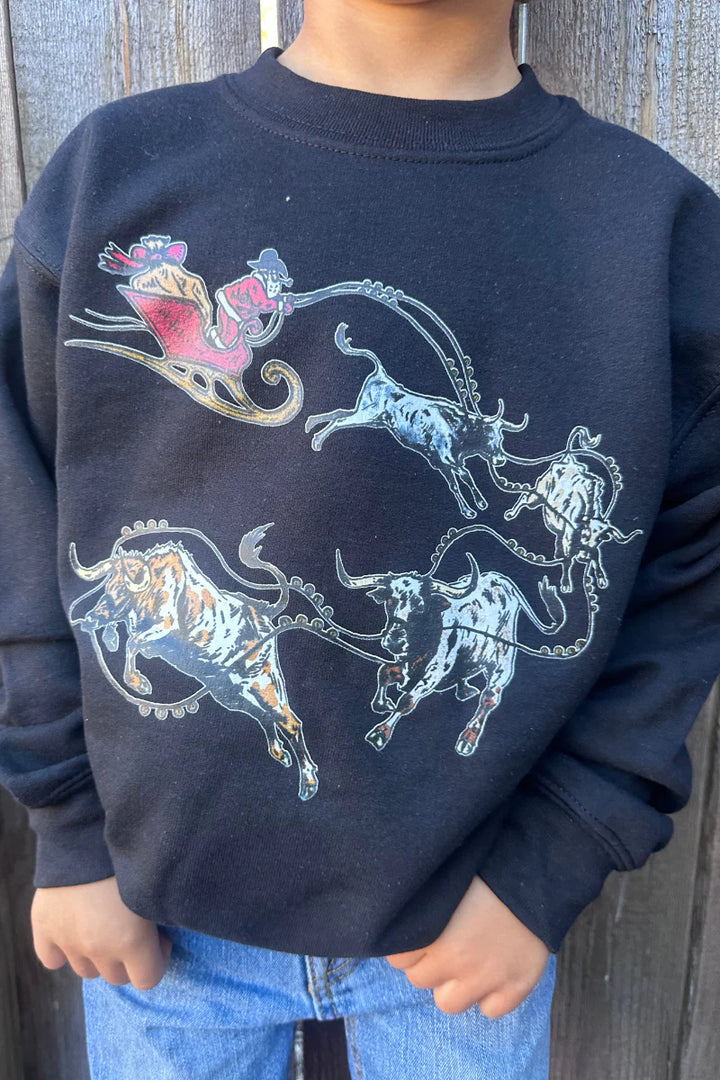 KIDS SK Santa's Cattle Drive Sweatshirt*