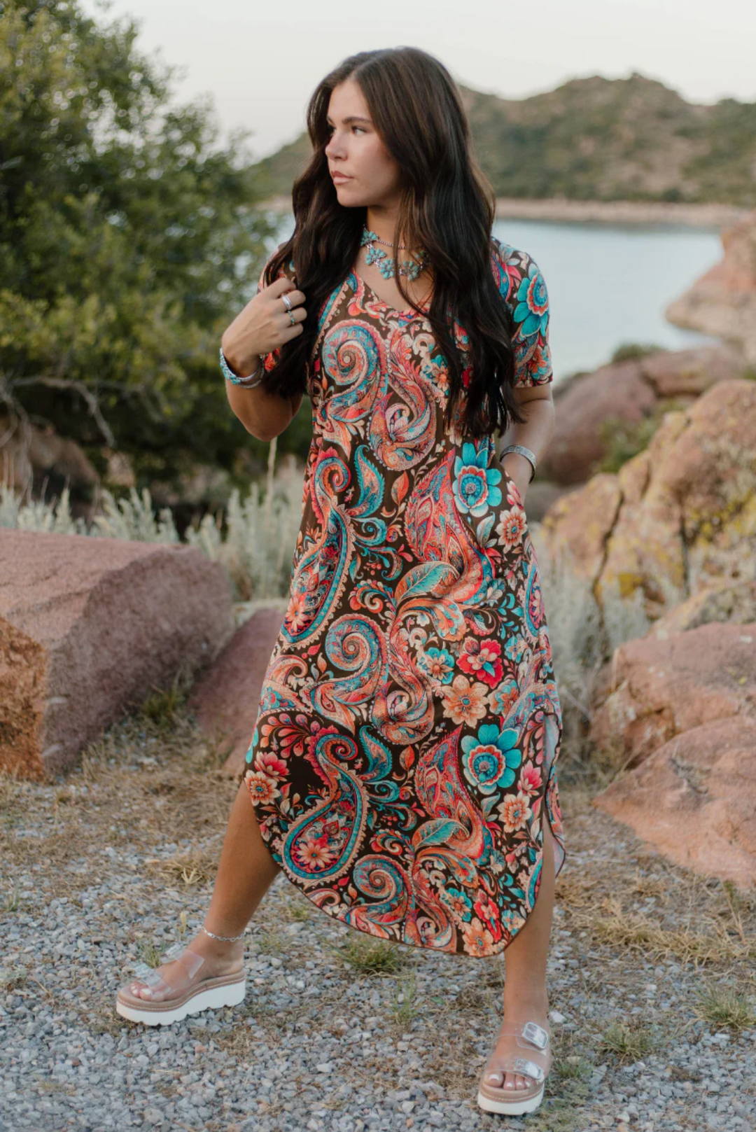 Sterling Kreek Paisley Of My Heart Maxi Dress