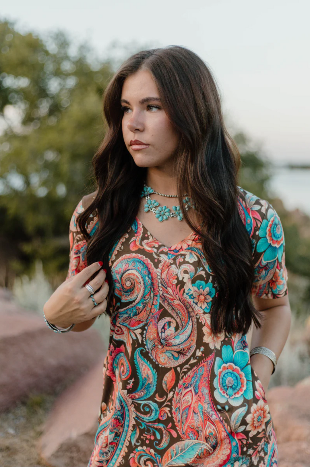 Sterling Kreek Paisley Of My Heart Maxi Dress