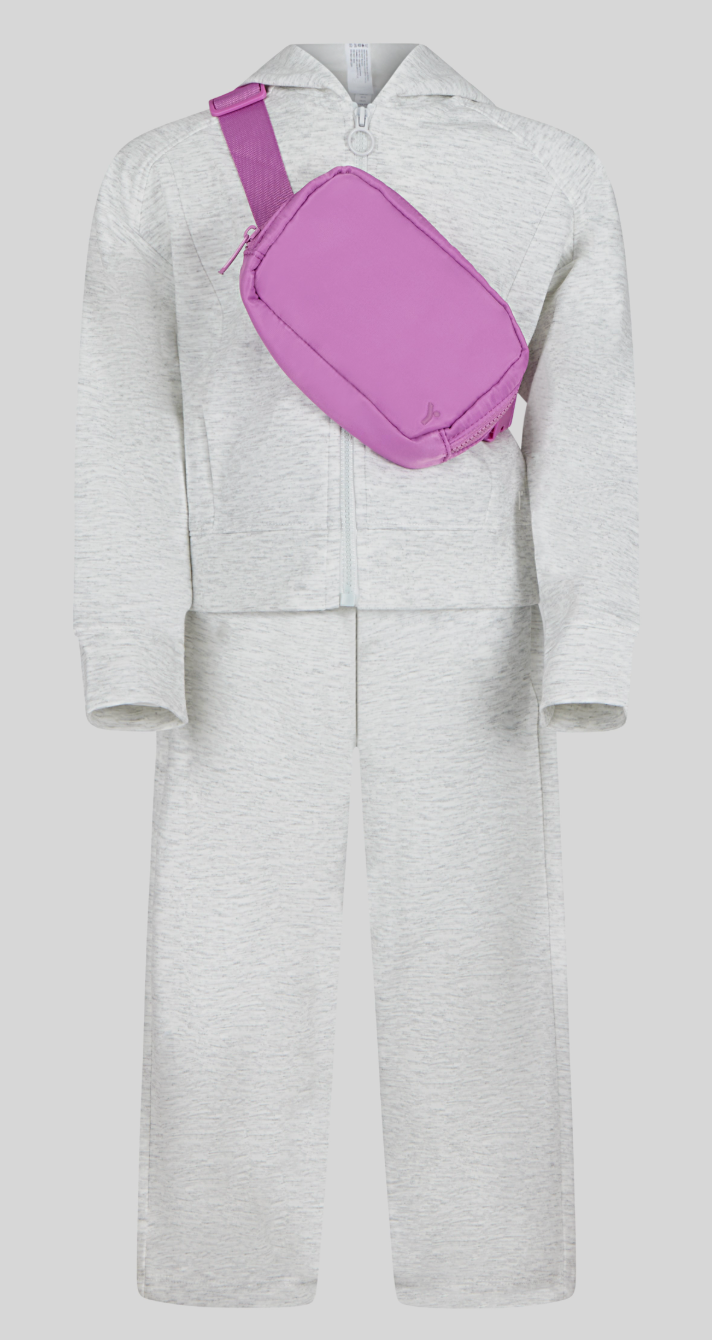 KIDS Little Girls 3 Piece Set w/ Sling Bag- 2 Colors