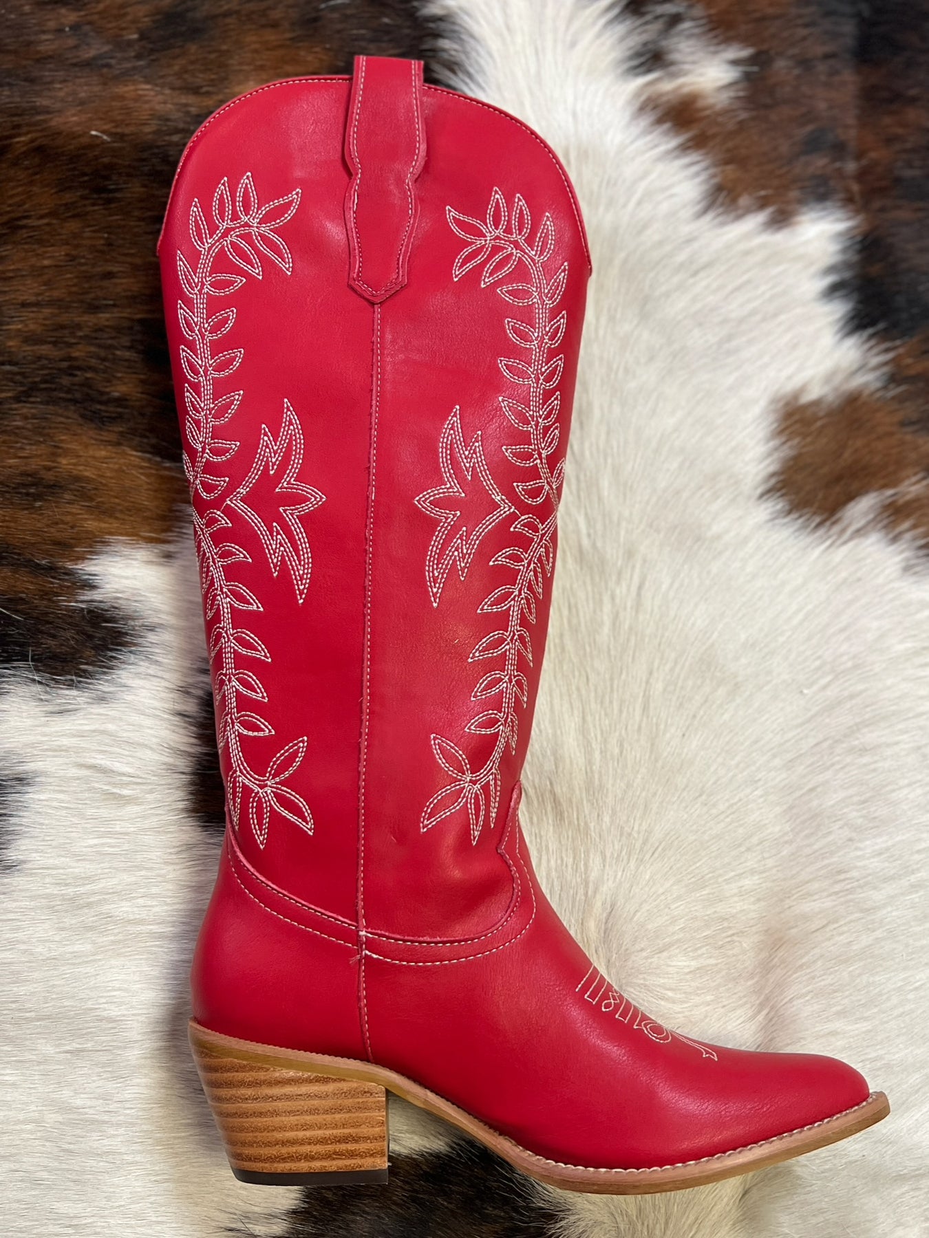 Stella Red Bow Toe Boots | Gussied Up Online Boutique – gussied up online