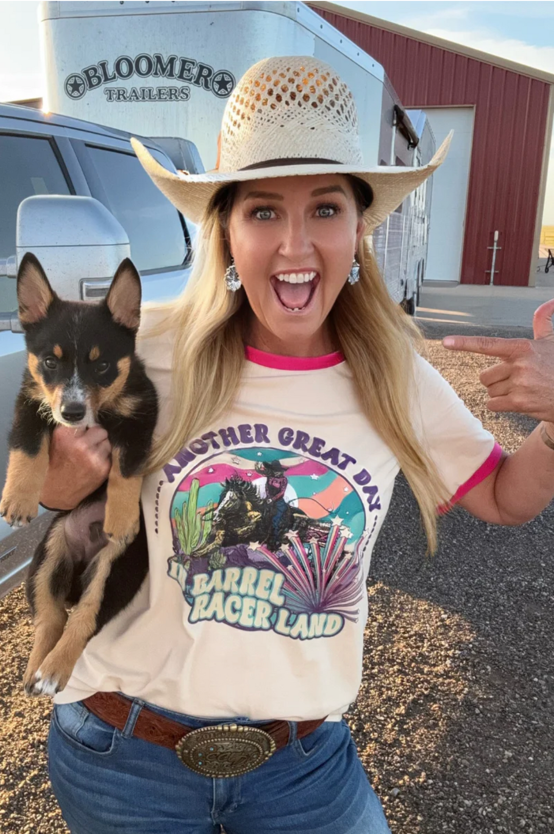 Sterling Kreek Barrel Racer Land Ringer Tee