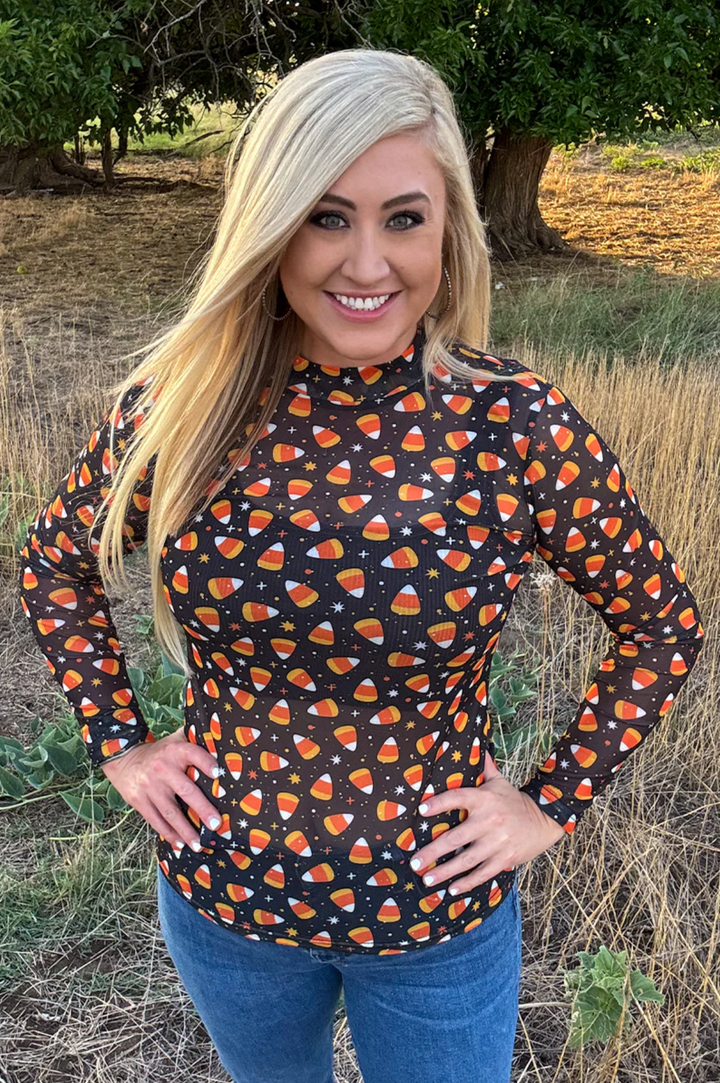 Sterling Kreek Candy Corn Corral Mesh