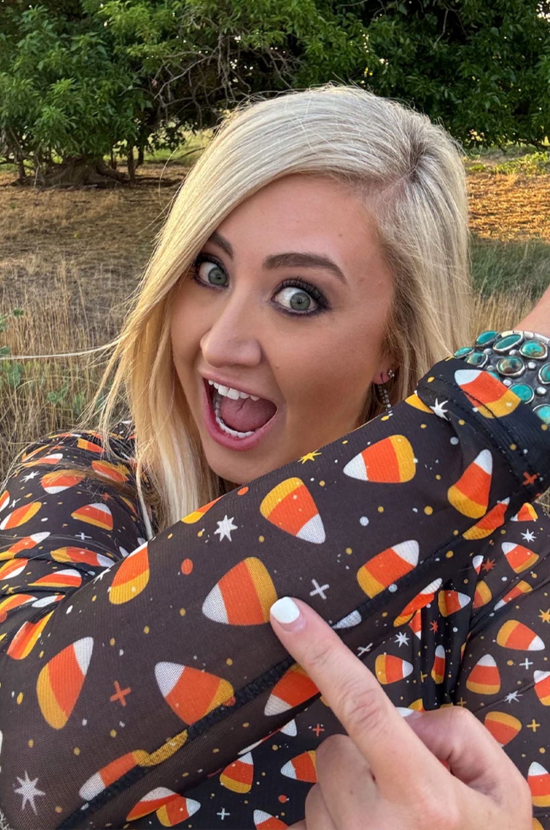 Sterling Kreek Candy Corn Corral Mesh