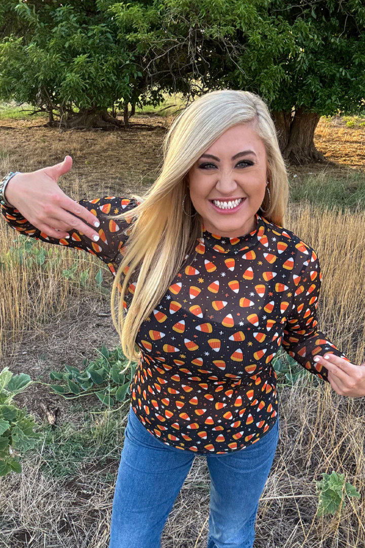 Sterling Kreek Candy Corn Corral Mesh