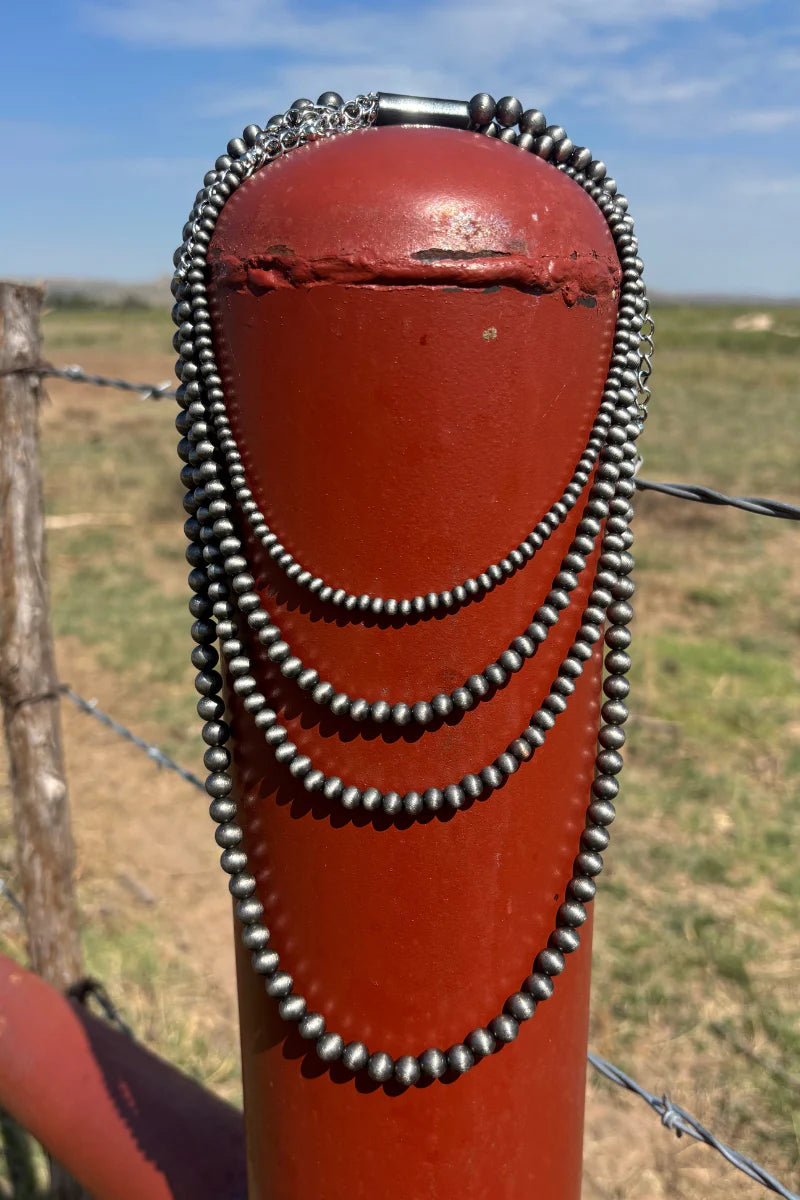 Sterling Kreek Cowgirl Pearls Necklace