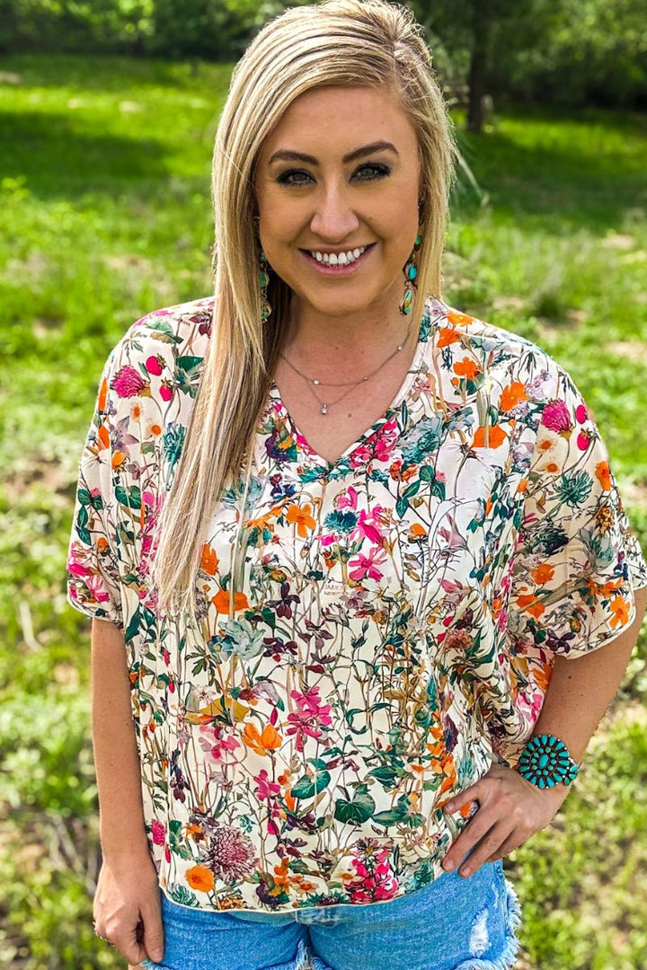 Sterling Kreek Field of Flowers Top*