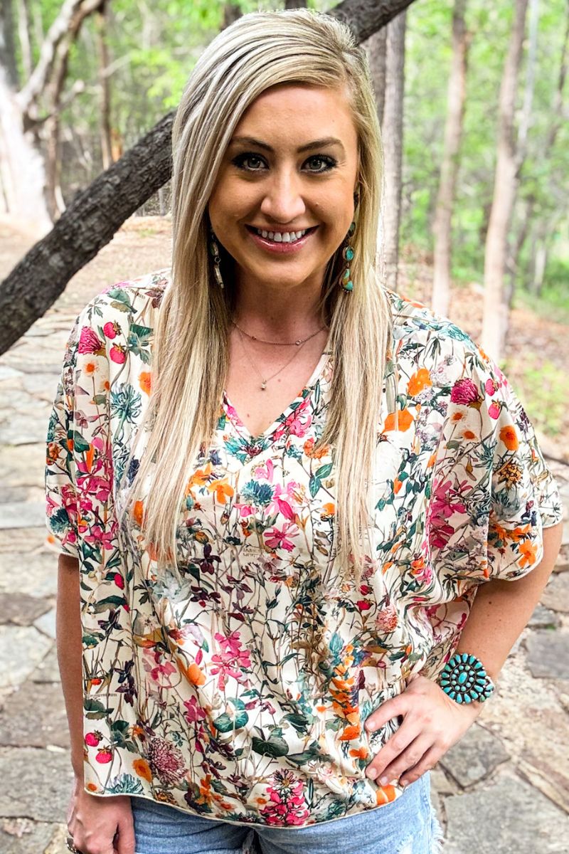 Sterling Kreek Field of Flowers Top*