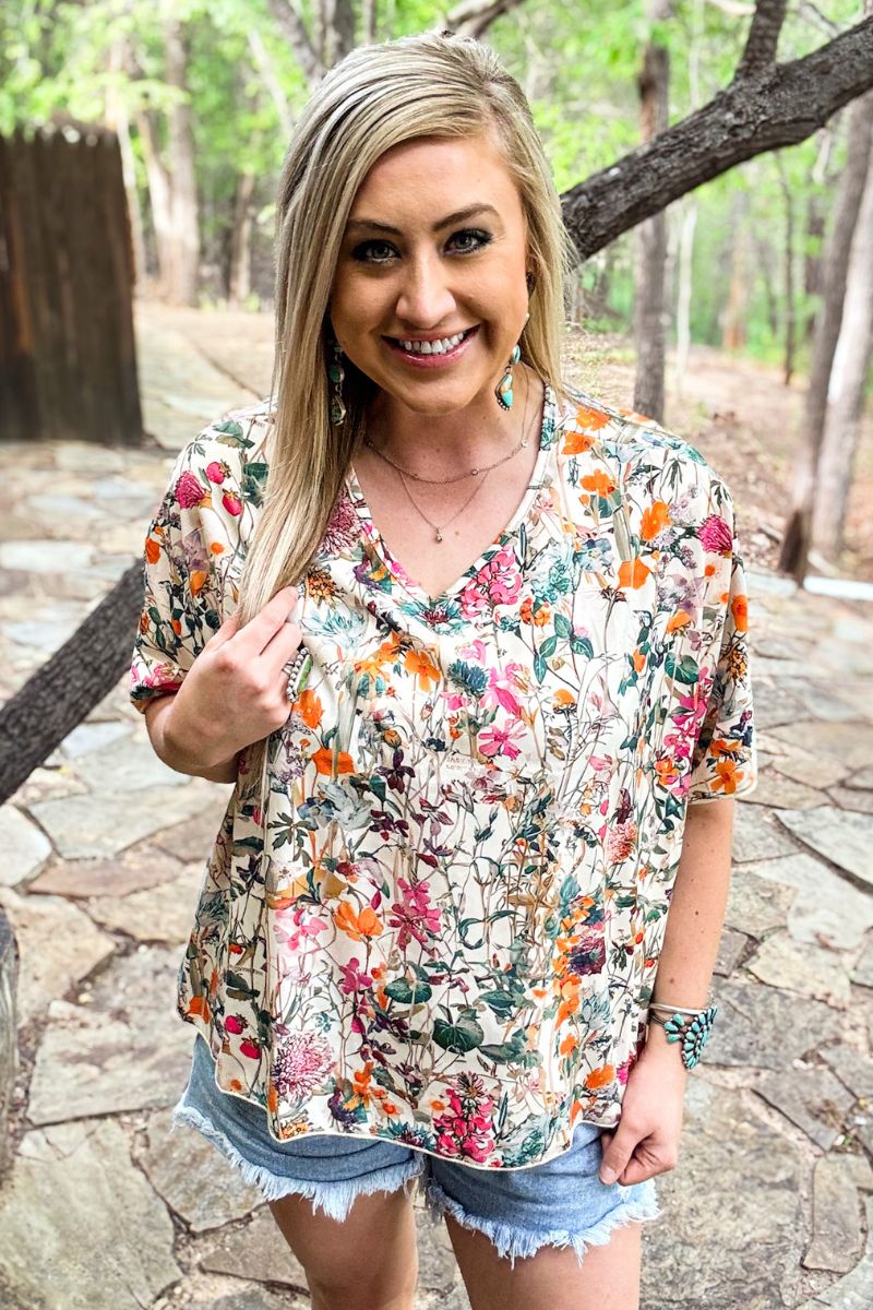 Sterling Kreek Field of Flowers Top*