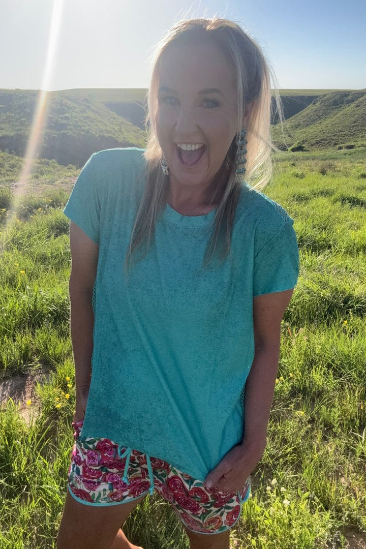 Sterling Kreek Hit The Backroads Rhinestones Top