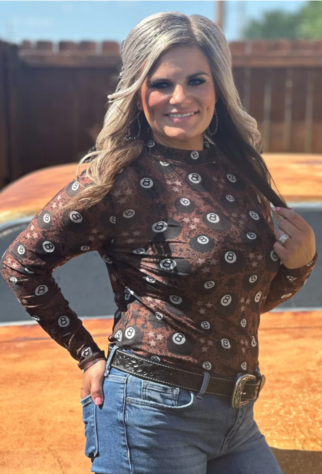 Sterling Kreek Lucky Shot Mesh Top