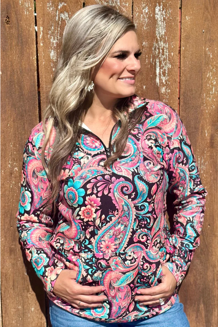 Sterling Kreek Midnight Bloom Pullover