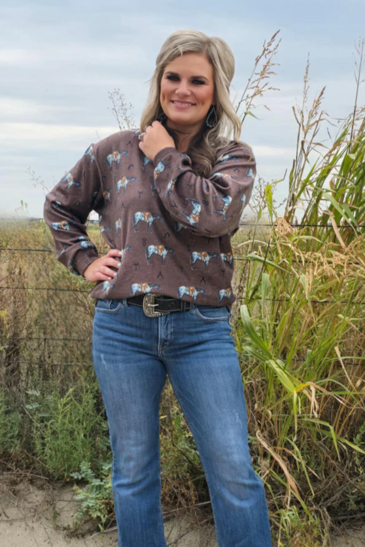 Sterling Kreek Old Town Road Brown Top