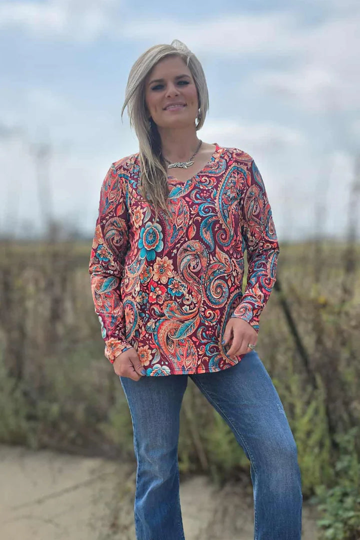 Sterling Kreek Paisley On The Plains Top