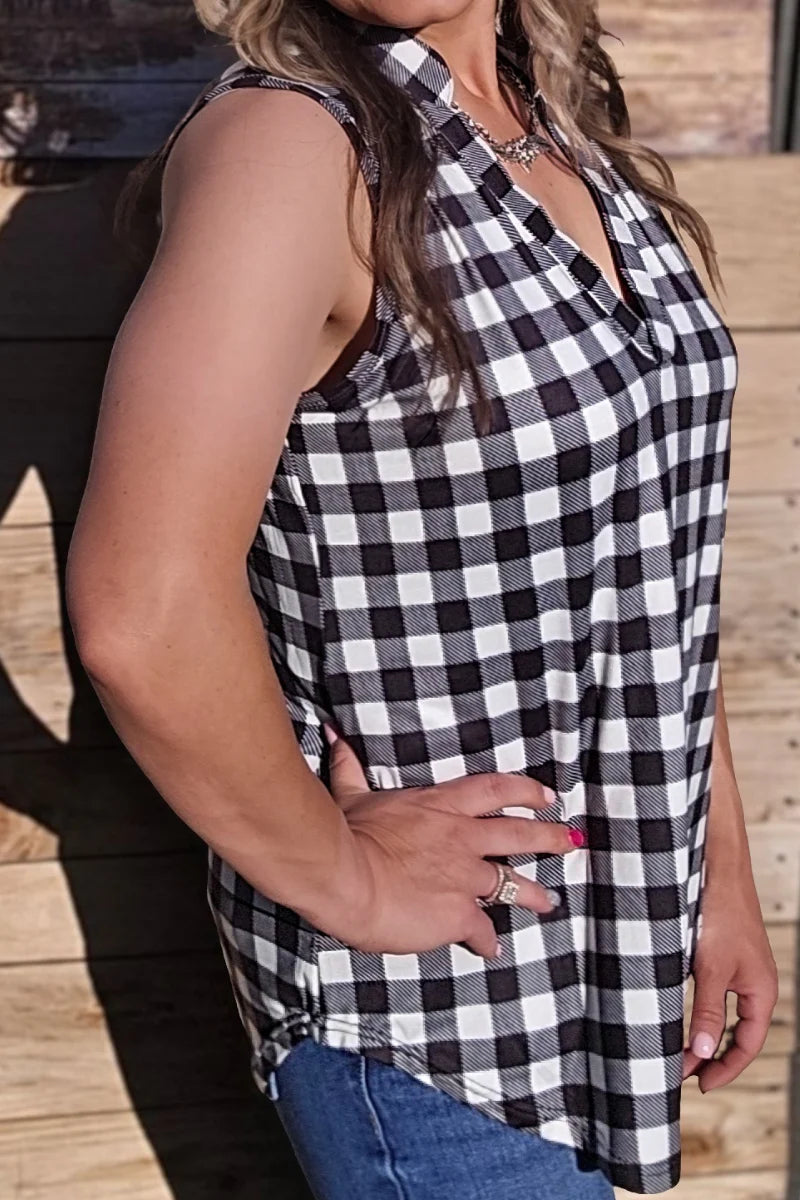 Sterling Kreek Plaid My Love Top*