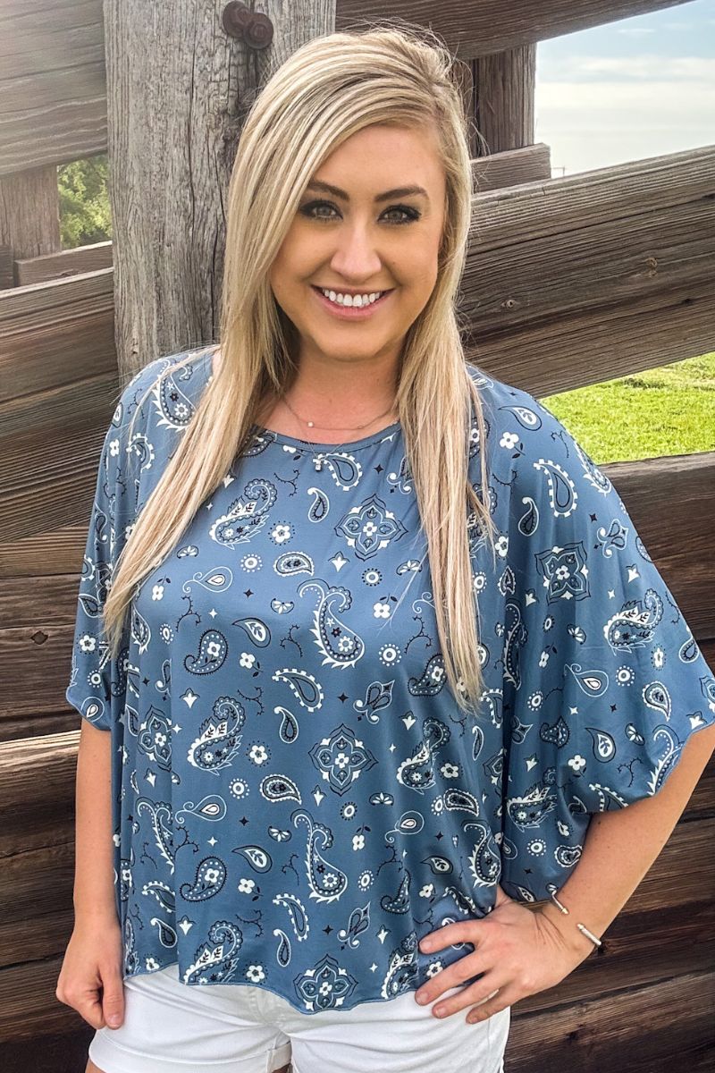 Sterling Kreek Pretty In Paisley Top*