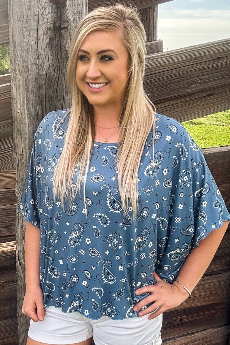 Sterling Kreek Pretty In Paisley Top*