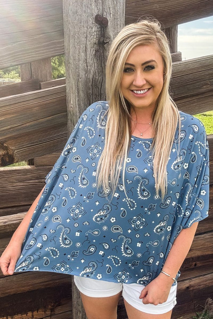 Sterling Kreek Pretty In Paisley Top*