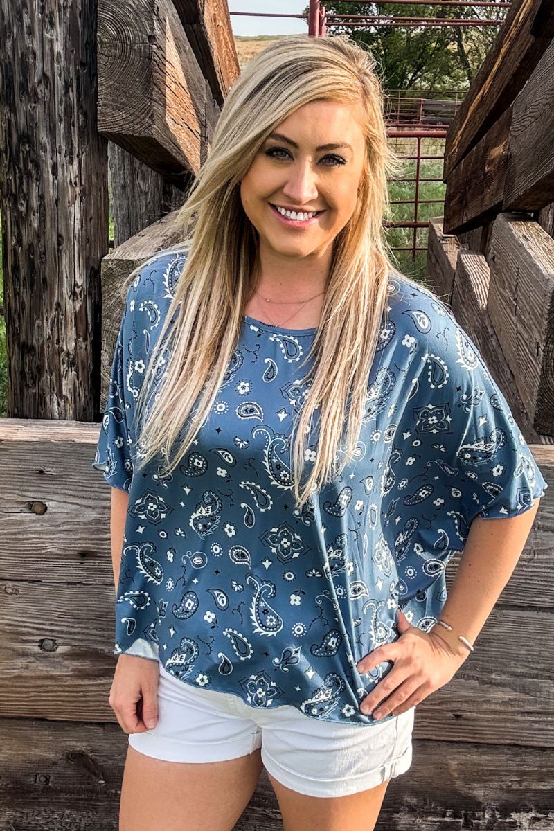 Sterling Kreek Pretty In Paisley Top*