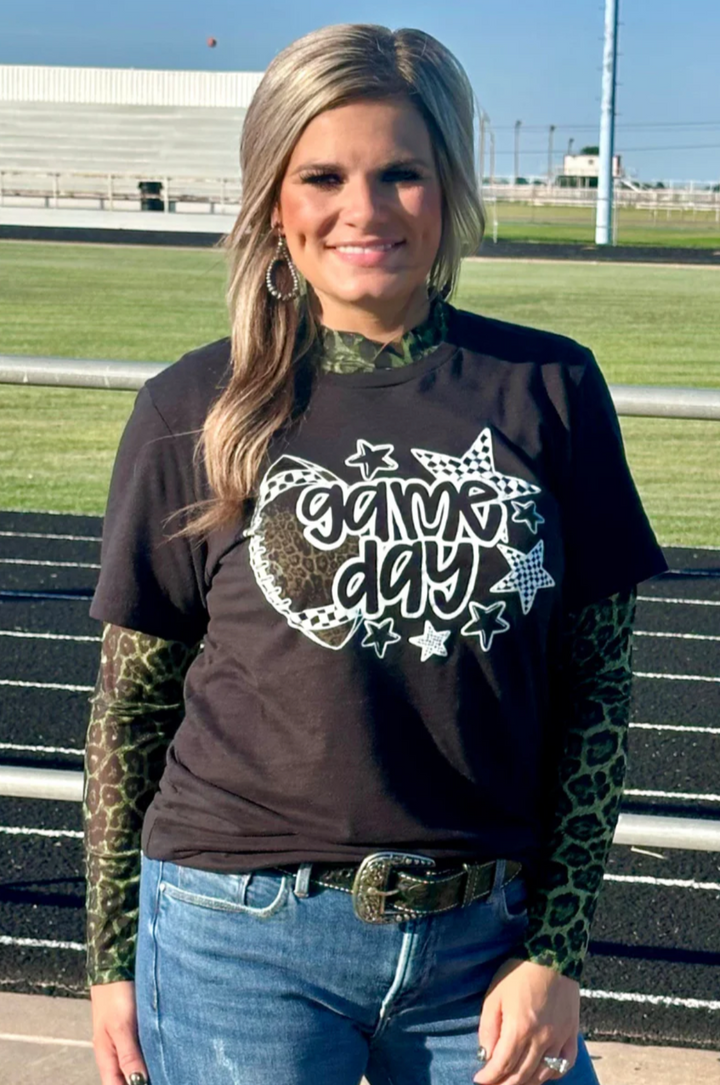 Sterling Kreek Sideline Spirit Green Mesh Top