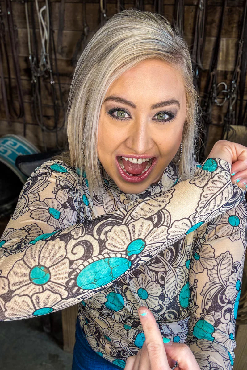 Sterling Kreek Tattoos On This Town Mesh Top