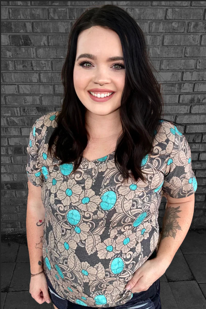 Sterling Kreek Tattoos On This Town V Neck Tee