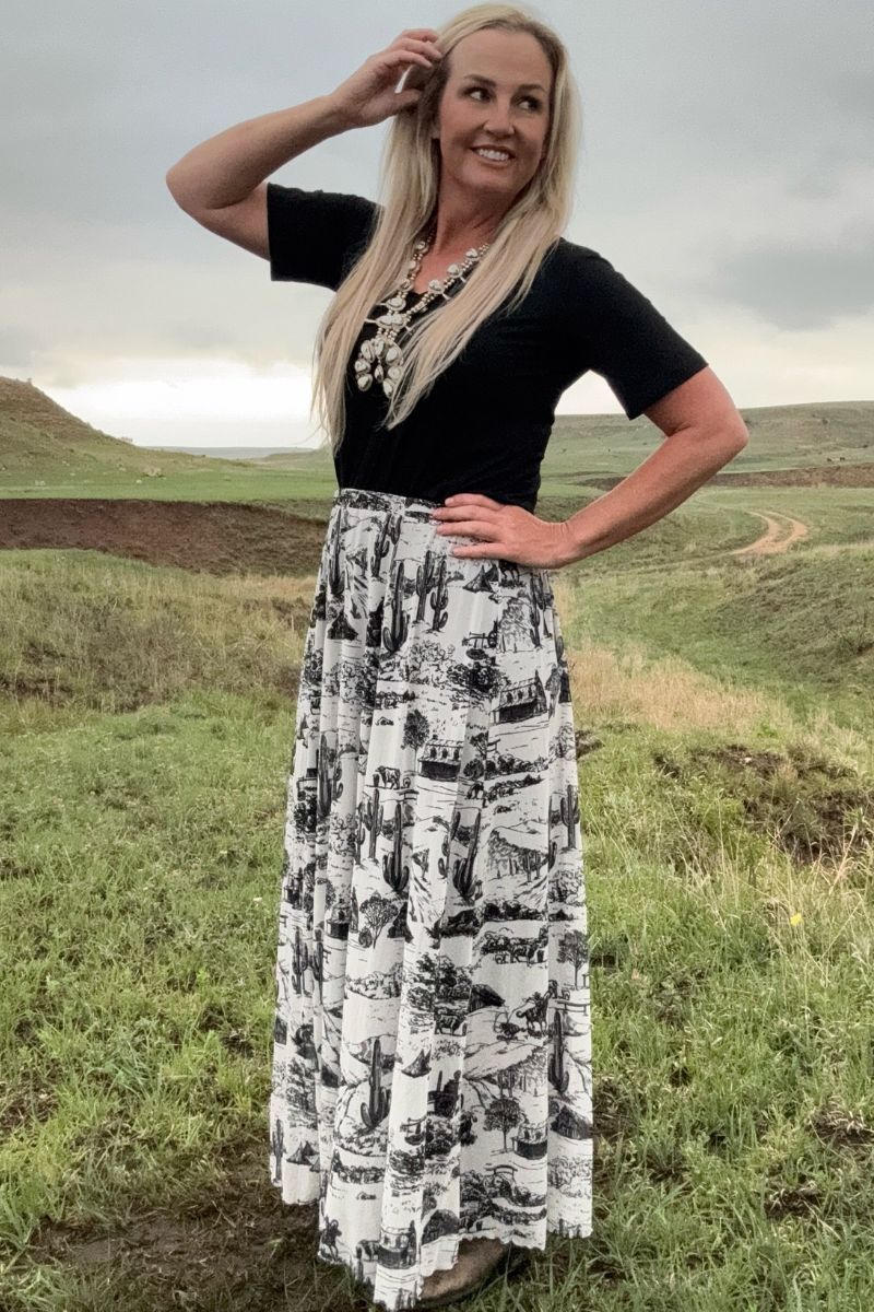 Sterling Kreek The Old Days Maxi Skirt