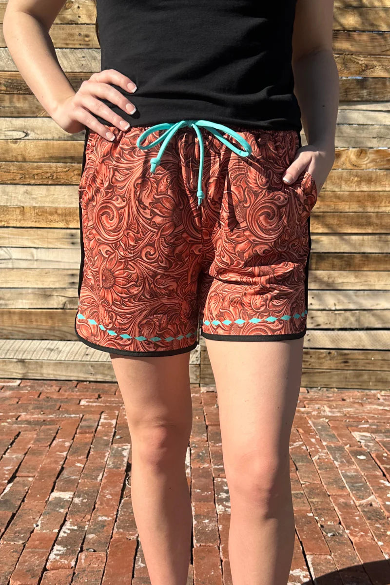 Sterling Kreek Tooled Beauty Shorts- Long