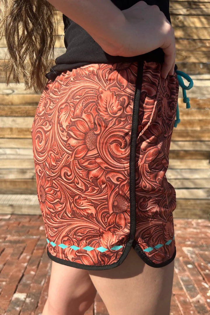 Sterling Kreek Tooled Beauty Shorts- Long