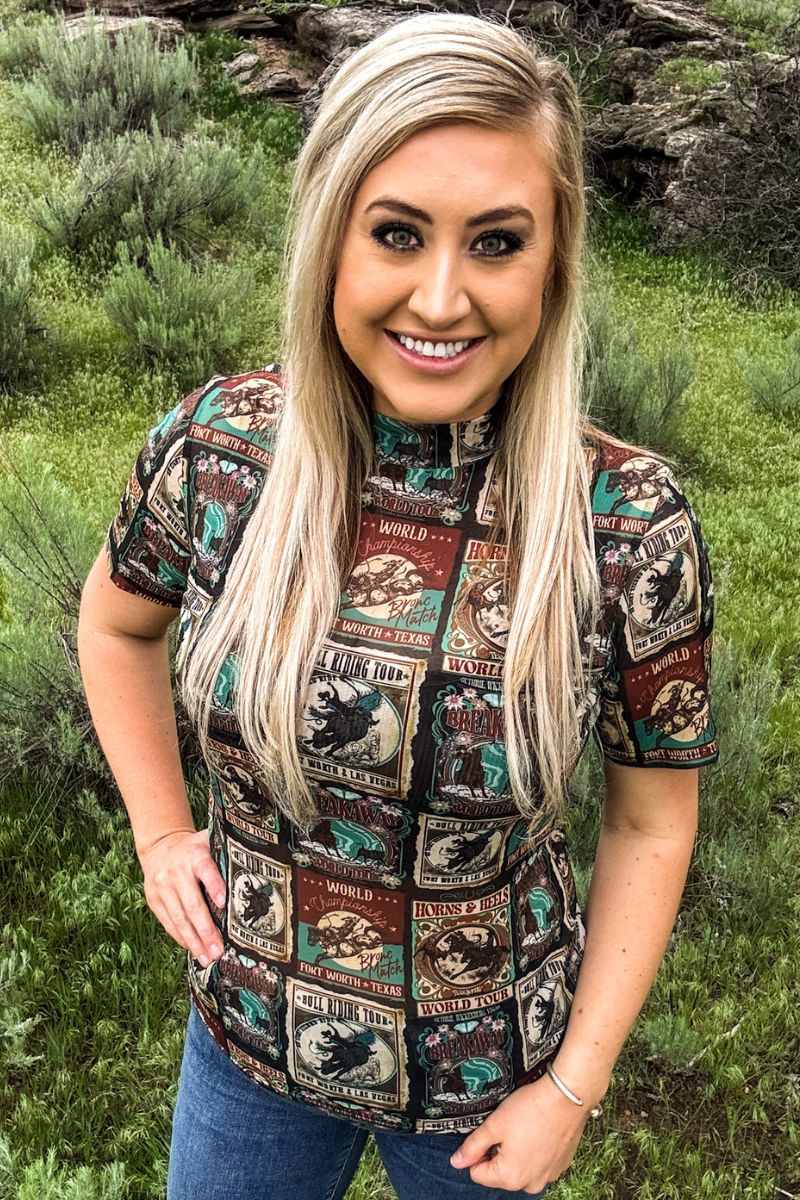 Sterling Kreek Vintage Rodeo Mesh Top