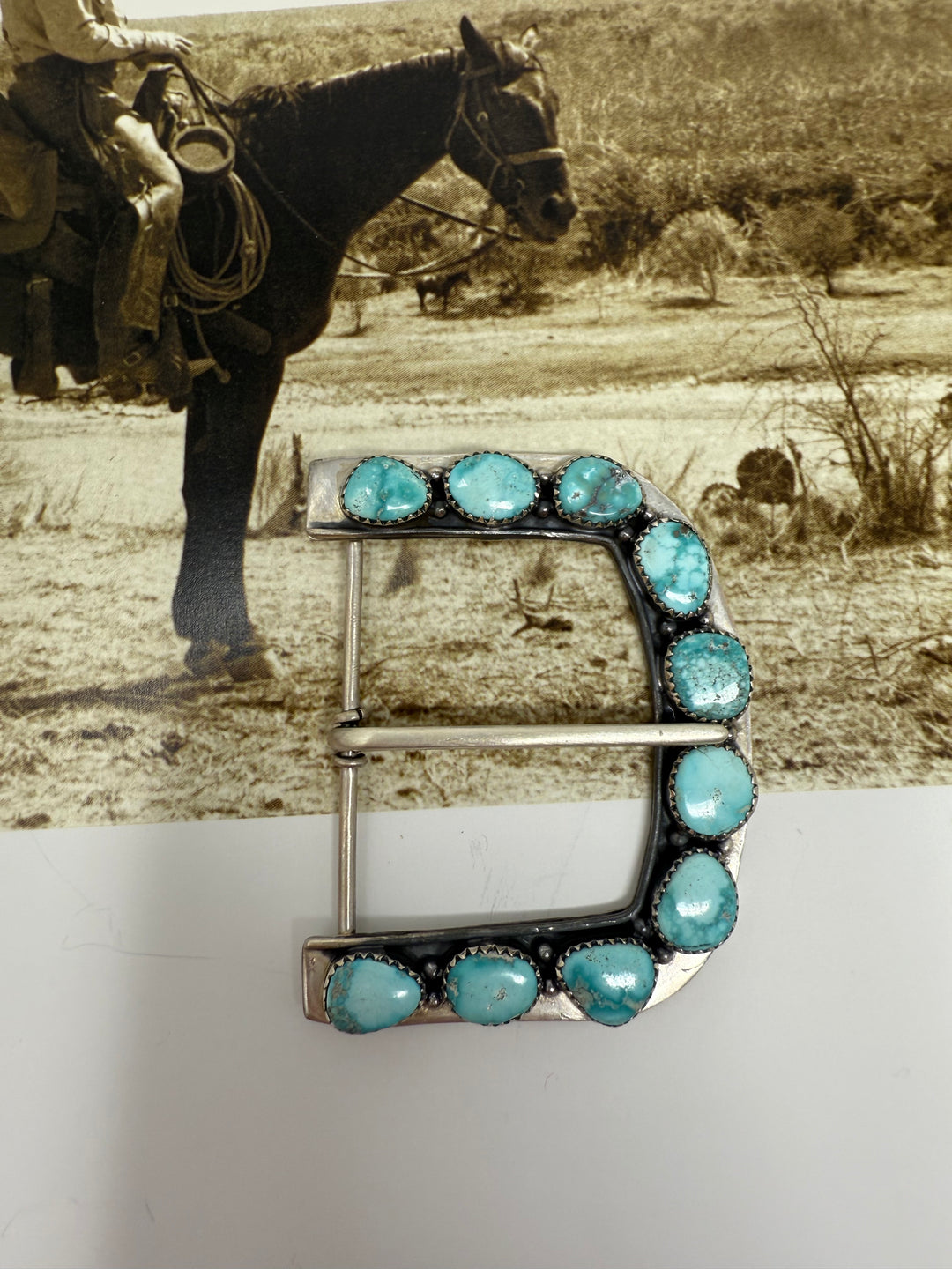 Sterling Silver Royston Turquoise Buckle