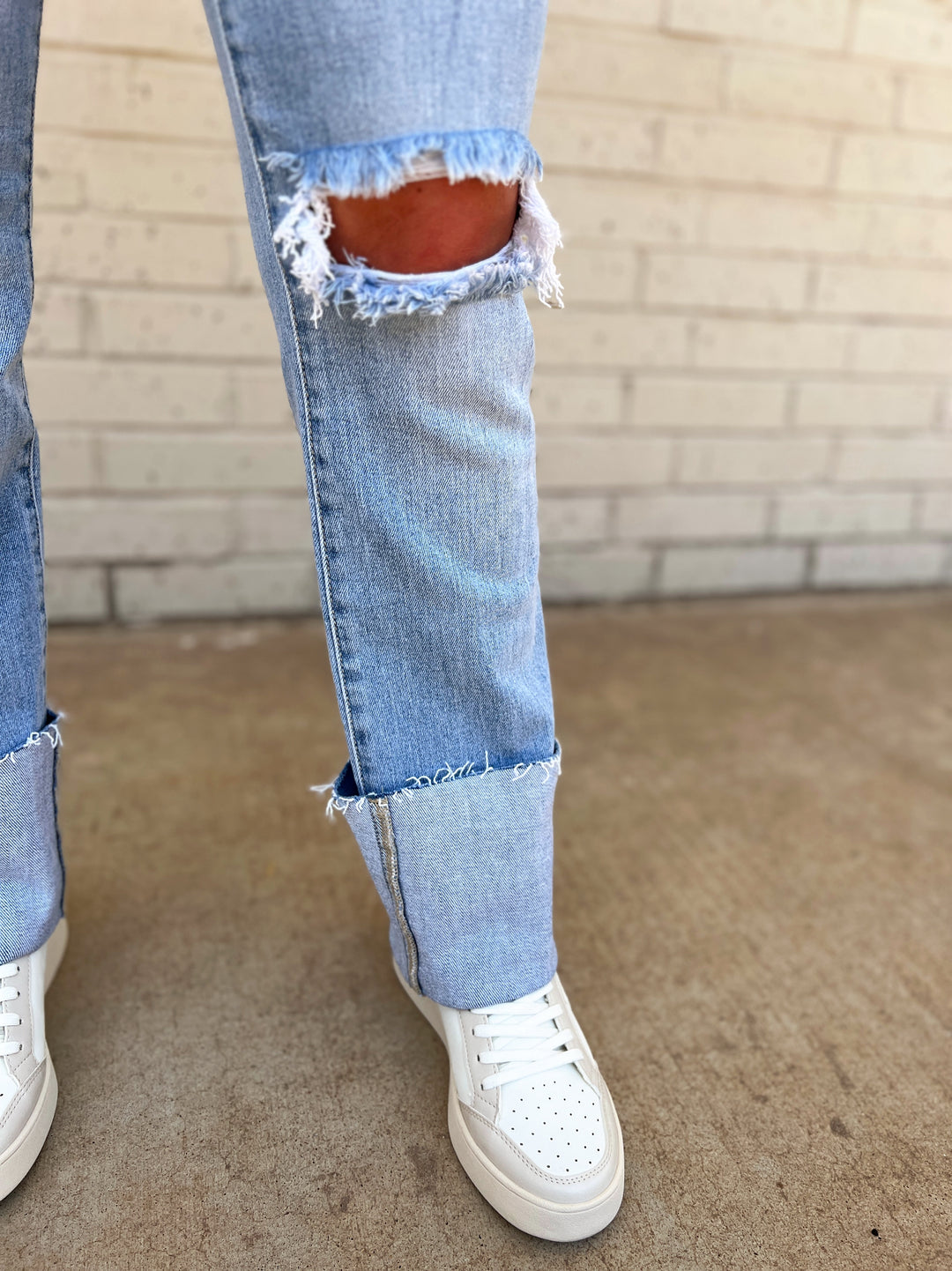 Straight From You Cuffed Jeans | gussieduponline