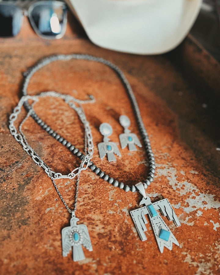 Thunderbird Turquoise Necklace | gussieduponline
