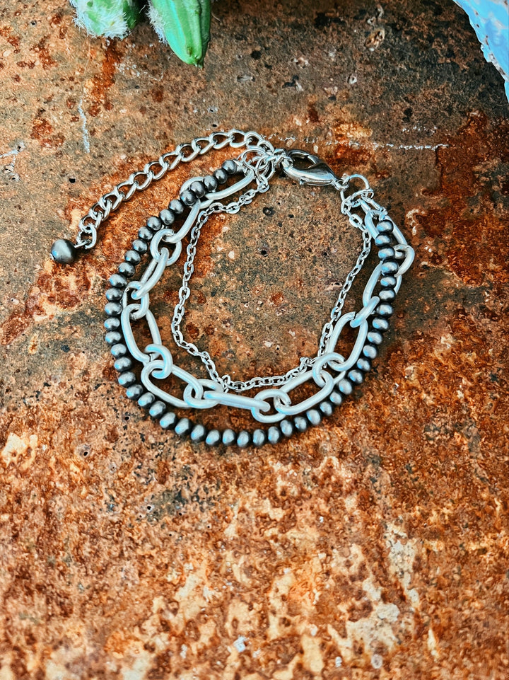 Triple Strand Trio Western Bracelet | gussieduponline