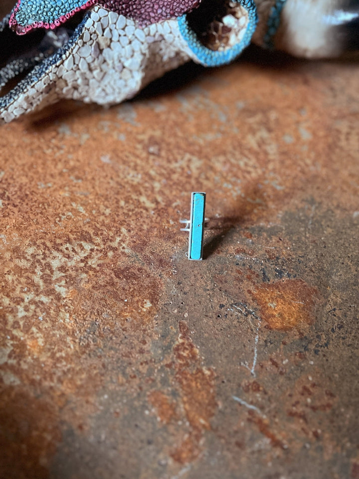 Turquoise Bar Stone Adjustable Ring | gussieduponline