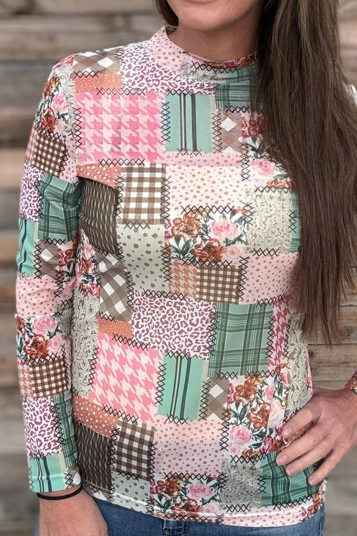 Sterling Kreek Mosaic Spring Mesh Top